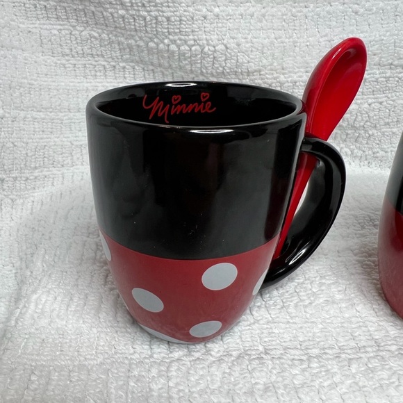 Minnie & Mickey Espresso Cups with Spoons; Disney by Jerry Leigh - Picture 4 of 9
